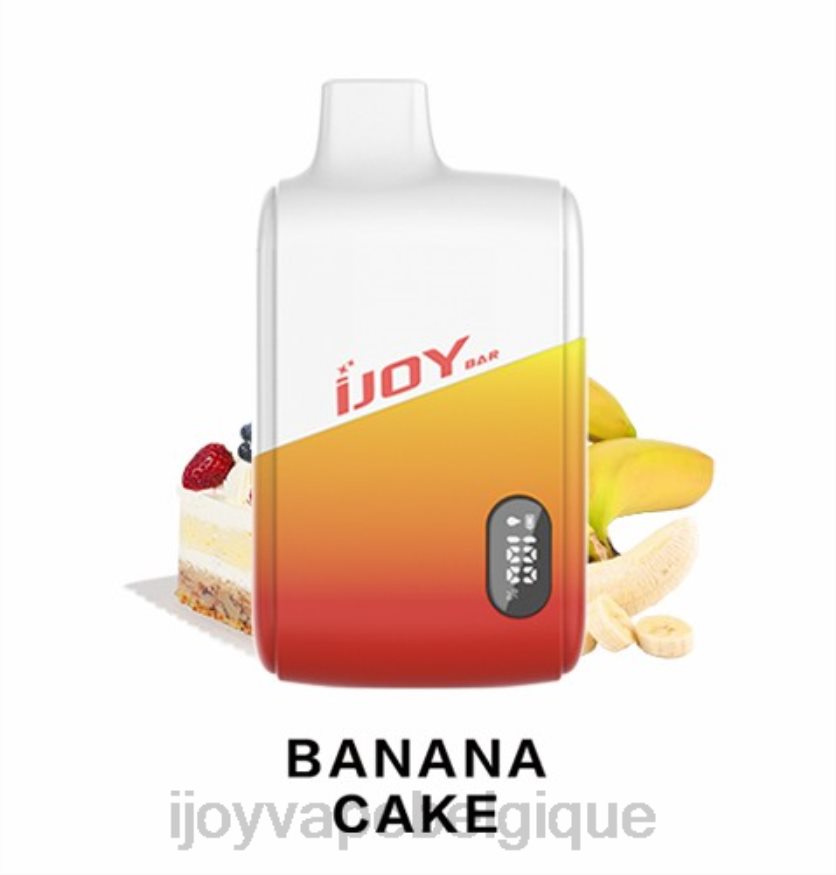 iJOY Bar IC8000 jetable 0N0DLT176 gâteau à la banane | iJOY Best Flavor