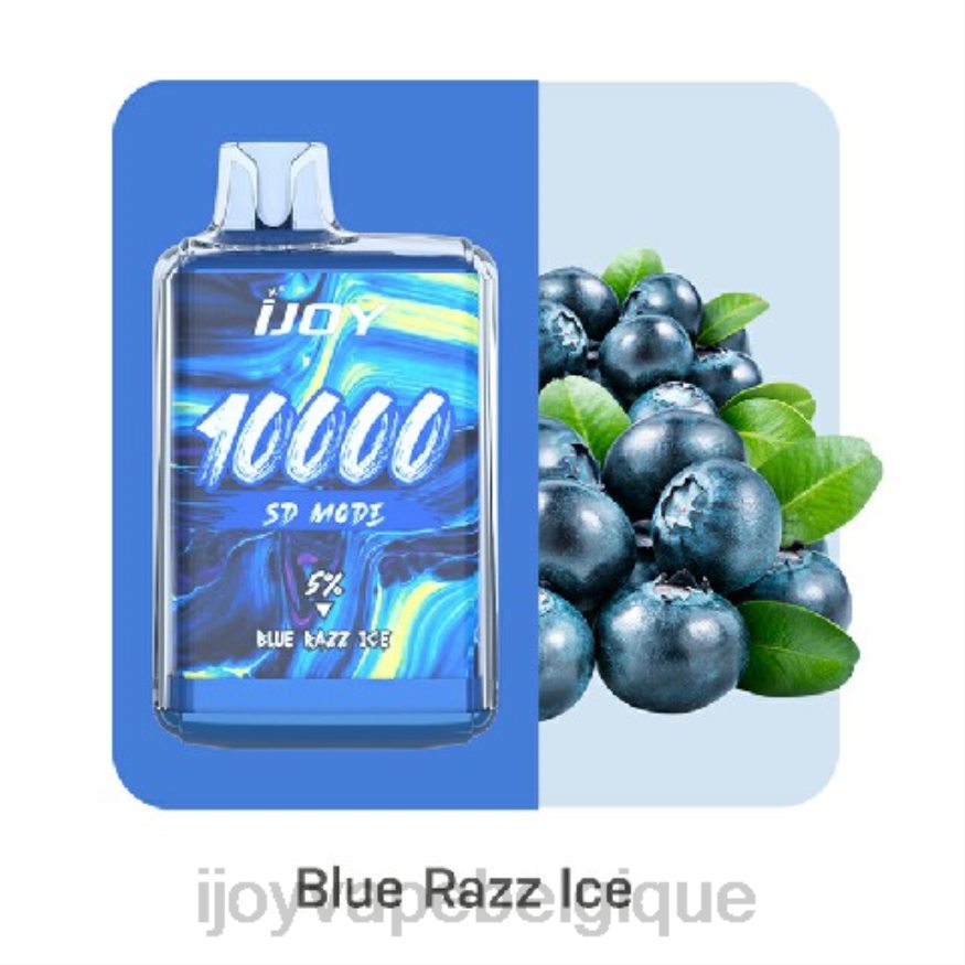 iJOY Bar SD10000 jetable 0N0DLT162 glace bleue | iJOY Vape Bruxelles