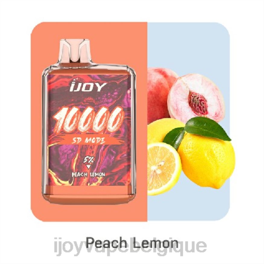iJOY Bar SD10000 jetable 0N0DLT168 pêche citron | iJOY Vapes For Sale