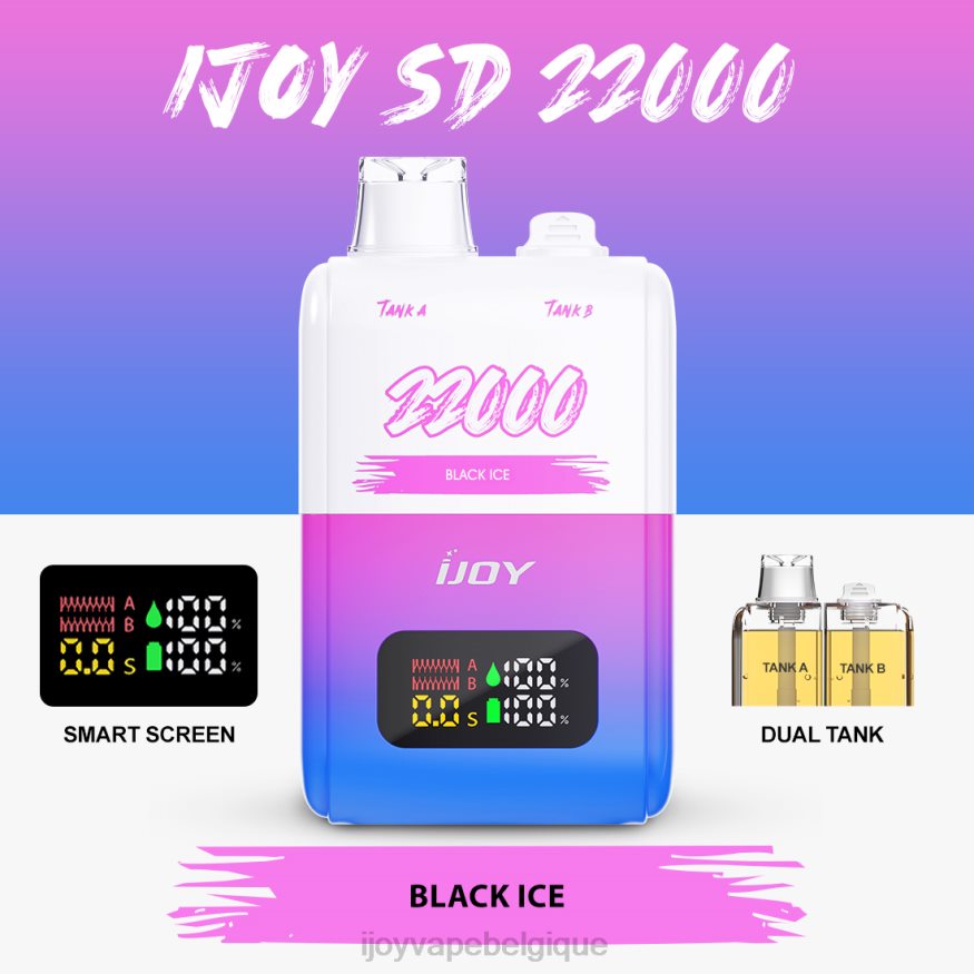 iJOY SD 22000 jetable 0N0DLT148 glace noir | iJOY Vapes For Sale