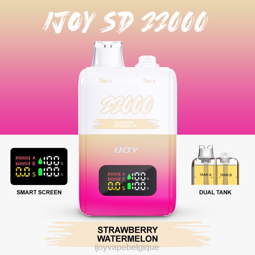 iJOY SD 22000 jetable 0N0DLT158 pastèque fraise | iJOY Vapes For Sale
